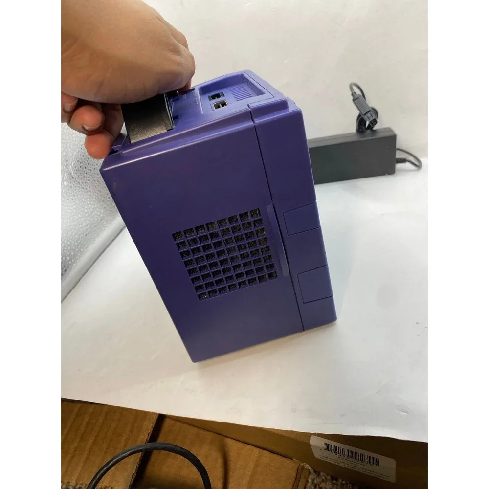 Nintendo GameCube Indigo Purple W OEM Controller DOL-001 Tested Authentic Retro